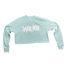 Load image into Gallery viewer, Ladies "HDLNR" Crop Crew Sweatshirts