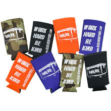 Load image into Gallery viewer, HDLNR &quot;Work Hard Be Kind&quot; Can Koozies
